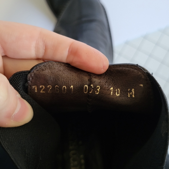 Vintage Hugo Buscati Black Leather Chelsea Boots Women's Size 10 - Picture 11 of 13